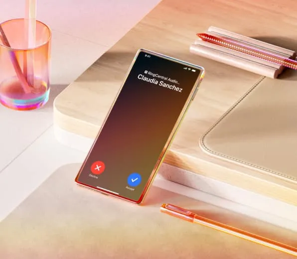 RingCentral's calling feature on mobile app